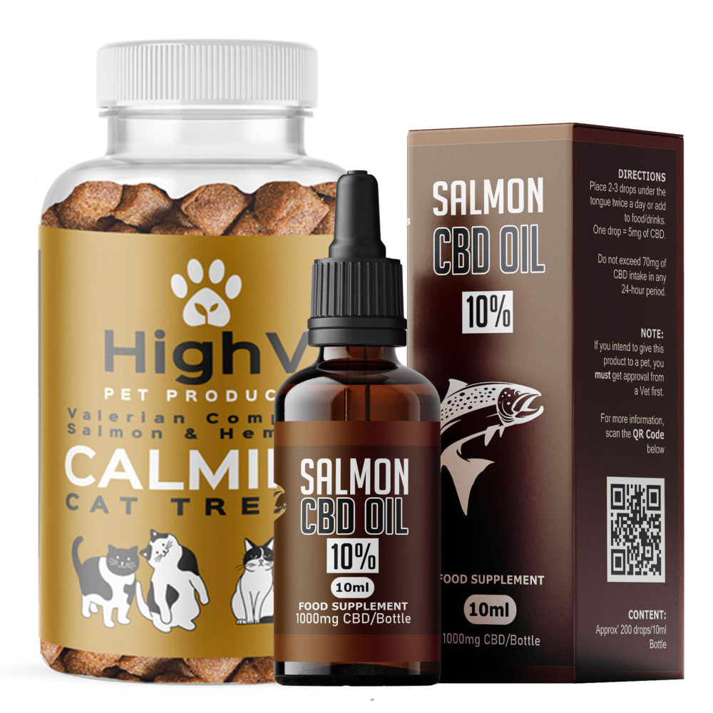 Calming Cat Treats Bundle - Salmon Oil &amp; Calming Cat Treat Deal